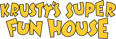 Krusty's Super Fun House logo for Sega Mega Drive